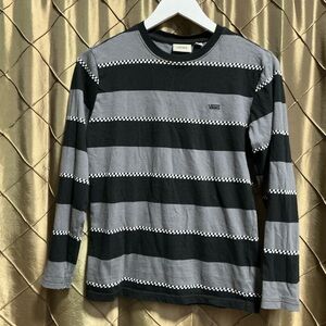 EUC- VANS Long Sleeve Skate T-Shirt w/Stripes and Off The Wall Checks